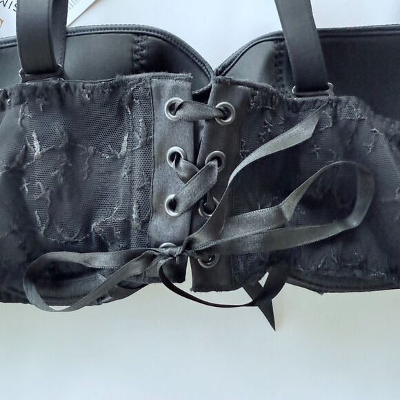 NWT Simone Perele 1948 Collection Limited Edition Padded Demi Bra Black Size 36C - Picture 8 of 15